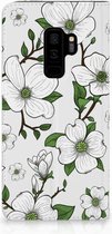 Geschikt voor Samsung Galaxy S9 Plus Standcase Hoesje Design Dogwood Flowers