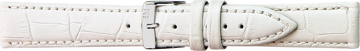 Morellato PMX017BOLLE IG Horlogebandje - Leer - Wit - 22 mm