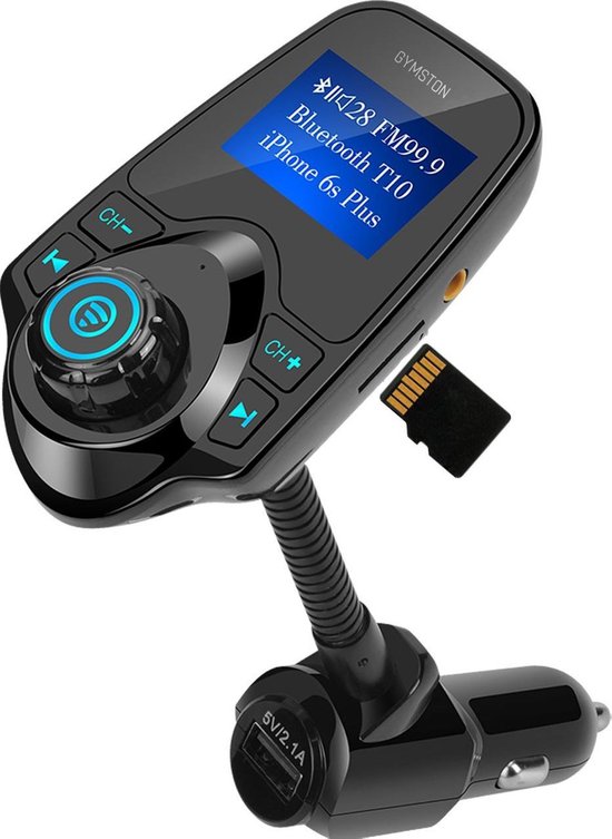 Bluetooth FM Transmitter voor in de auto Handsfree bellen carkit met AUX / SD kaart... Bluetooth FM Transmitter voor in de auto Handsfree bellen carkit met AUX / SD kaart...