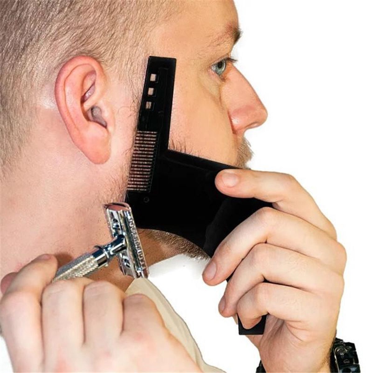Baard styler | baard shaper | baardkam | scheerkam | 2 zijdig | type 2