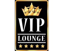 Wandbord - VIP Lounge -20x30cm-