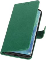 Groen Pull-Up Booktype Hoesje voor Huawei Mate 20 Pro