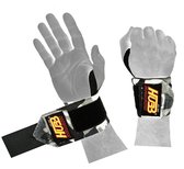 Lifting Straps - Wrist Wraps krachttraining - Fitness Gym Crossfit - Unisex - One Size- Wit Camo