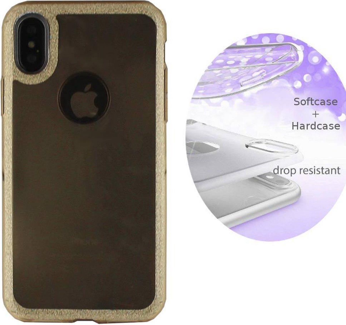 BackCover Layer TPU + PC Apple iPhone X/Xs Goud