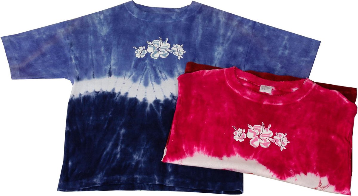 Meisjes shirt in originele Tye en Dye motief, THM35000P Maat 164