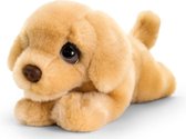 Keel Toys pluche Labrador bruin honden knuffel 25 cm - Honden knuffeldieren - Speelgoed voor kind