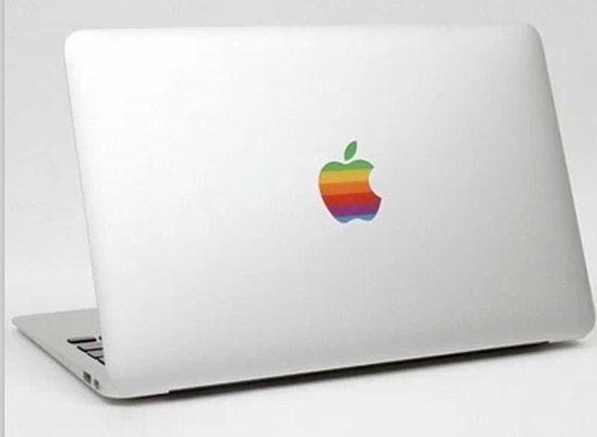 Apple Macbook / Laptop Stickers Regenboog Logo 13" (Air) | bol.com