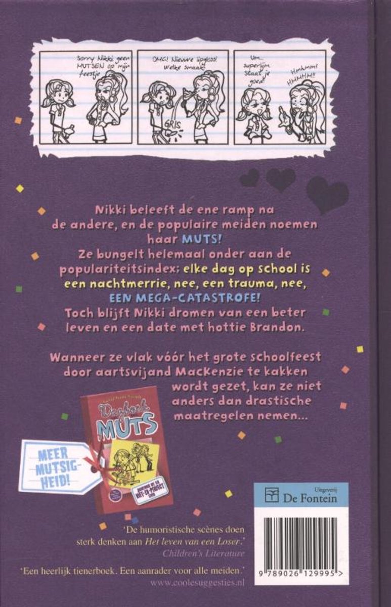 Dagboek van een muts 2 - Zoek 't lekker uit! - back cover