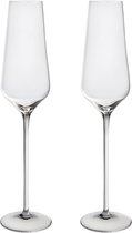 ROGASKA 1665 - AUREA Champagneglas Kristal - Set van 2