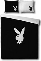 Playboy Classic Dekbedovertrek - Litsjumeaux - 240x200/220 cm - Black