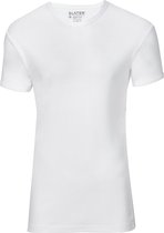 Slater 5600 - Bodyfit T-shirt V-hals korte mouw wit XXL 100% katoen 1x1 rib