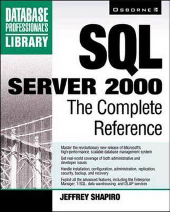SQL Server 2000 | 9780072125887 | Jeffrey Shapiro | Boeken | bol.com