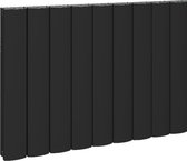 Eastbrook Guardia Design radiator horizontaal aluminium mat zwart 60x123cm 2080 watt