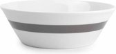 S&P STRIPES pastabord 19cm (grijs) set/6