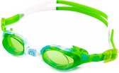 #DoYourSwimming - Zwembril incl. transportbox - »Flippo« - anti-fog systeem, krasbestendige glazen met geïntegreerde UV-bescherming  - voor kinderen tot 12 jaar - AF-1700S / groen