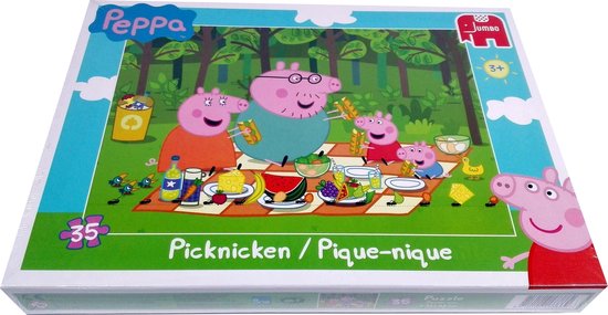 Jumbo Peppa Pig Puzzel - Picknicken - 35 Stukjes | bol.com