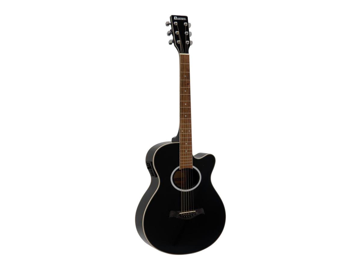 DIMAVERY AW-400 western gitaar - steelstringgitaar, zwart