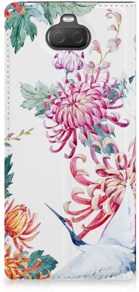 Sony Xperia 10 Plus Hoesje maken Bird Flowers