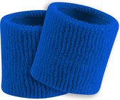 TCK - Bracelets - Terry - Sports Diverse - Adultes - Terry - Poids Standard - 8 cm - Paire - Blauw Cobalt - Taille Unique