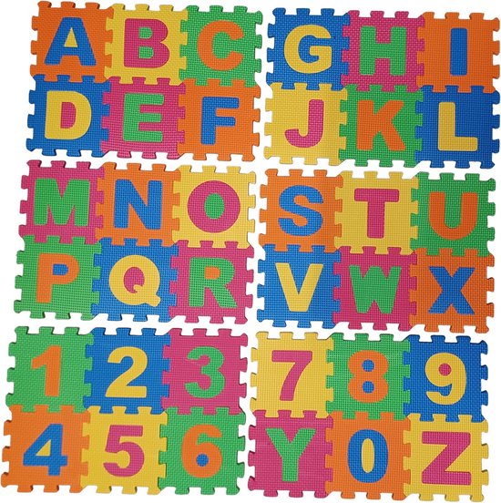 Speelmat Foam Cijfers & Letters 36 delig EVA