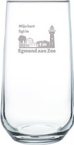 Gegraveerde Drinkglas 47cl Egmond aan Zee