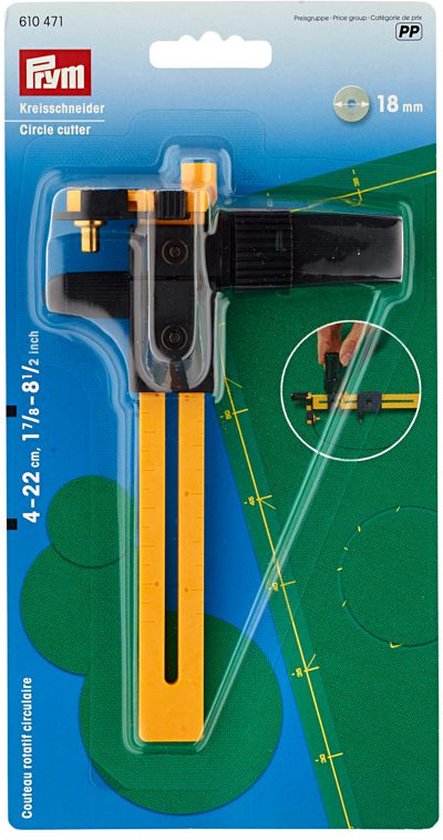 Prym - Cutter rotatif avec 3 lames et guide de coupe