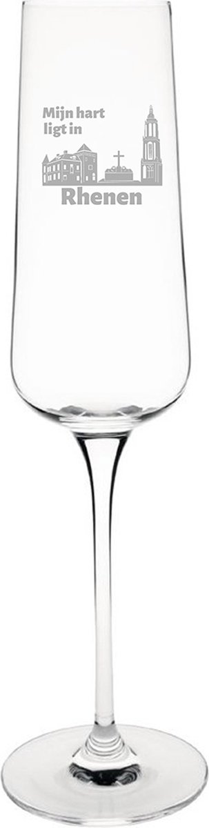 Gegraveerde Champagneglas 27cl Rhenen