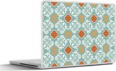 Laptop sticker - 11.6 inch - Patronen - Bloemen - Abstract - 30x21cm - Laptopstickers - Laptop skin - Cover