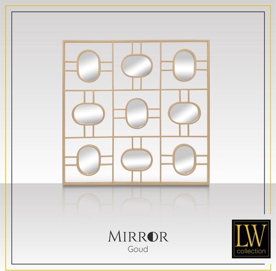 Select Mirrors Haywood Large Rectangular Wall Mirror (Vintage White, 50