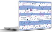 Laptop sticker - 10.1 inch - Bikini - Zomer - Patronen - 25x18cm - Laptopstickers - Laptop skin - Cover
