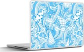 Laptop sticker - 15.6 inch - Patronen - Carnaval - Masker - 36x27,5cm - Laptopstickers - Laptop skin - Cover