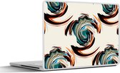 Laptop sticker - 15.6 inch - Patronen - Abstract - Verf - 36x27,5cm - Laptopstickers - Laptop skin - Cover