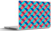 Laptop sticker - 14 inch - Blokken - Patronen - 3D - 32x5x23x5cm - Laptopstickers - Laptop skin - Cover