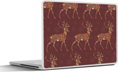 Laptop sticker - 17.3 inch - Hert - Patronen - Kleuren - 40x30cm - Laptopstickers - Laptop skin - Cover