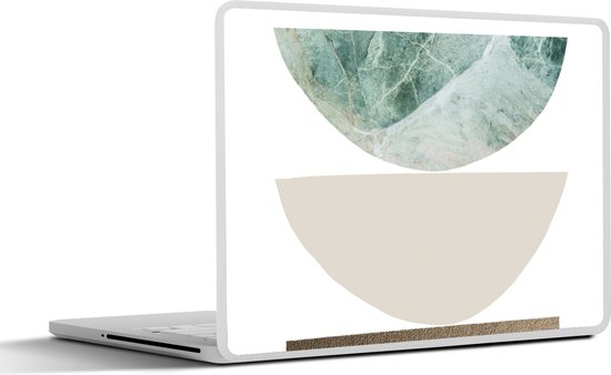 Laptop sticker - 15.6 inch - Geometrische vormen - Minimalisme - Pastel ...
