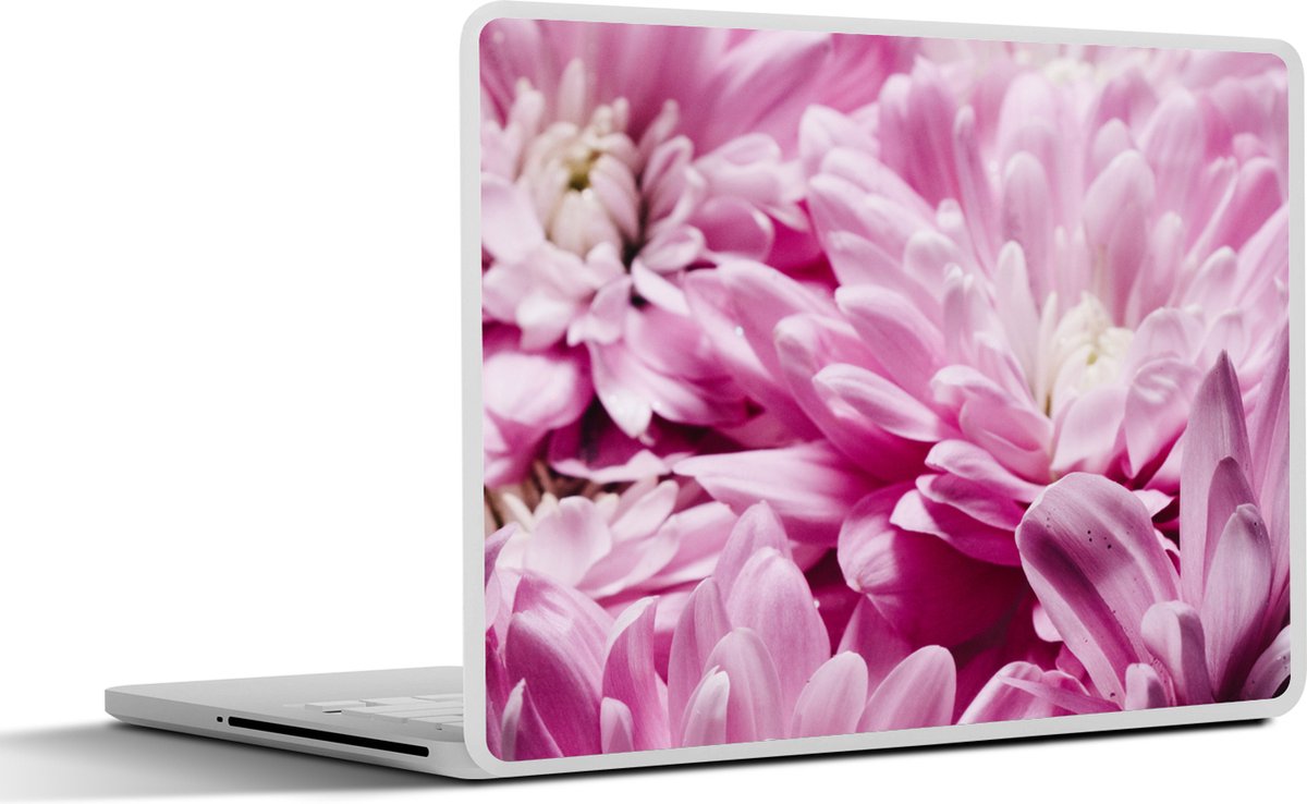 Laptop sticker - 11.6 inch - Bloemen - Roze - Natuur - 30x21cm - Laptopstickers - Laptop skin - Cover
