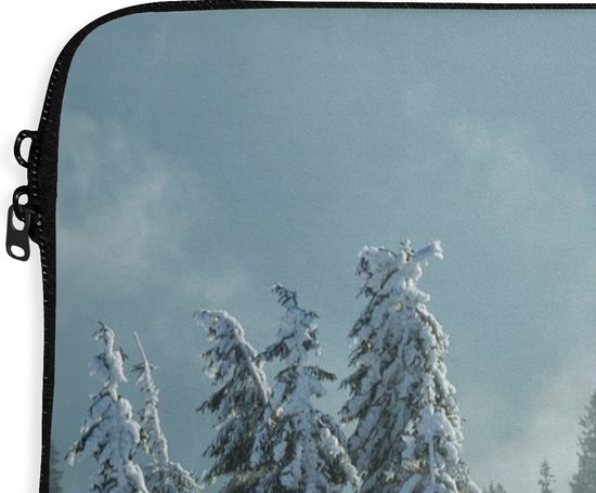 Housse pour ordinateur portable 17 pouces - Forêt - Neige - Hiver - Housse pour ordinateur portable