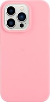 Mobigear Hoesje geschikt voor Apple iPhone 14 Pro Telefoonhoesje Flexibel TPU | Mobigear Colors Backcover | iPhone 14 Pro Case | Back Cover - Roze