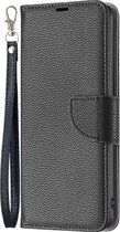 Mobigear Telefoonhoesje geschikt voor Samsung Galaxy S23 Ultra Hoesje | Mobigear Wallet Bookcase Portemonnee | Pasjeshouder voor 2 Pasjes | Telefoonhoesje voor Pinpas / OV Kaart / Rijbewijs - Zwart