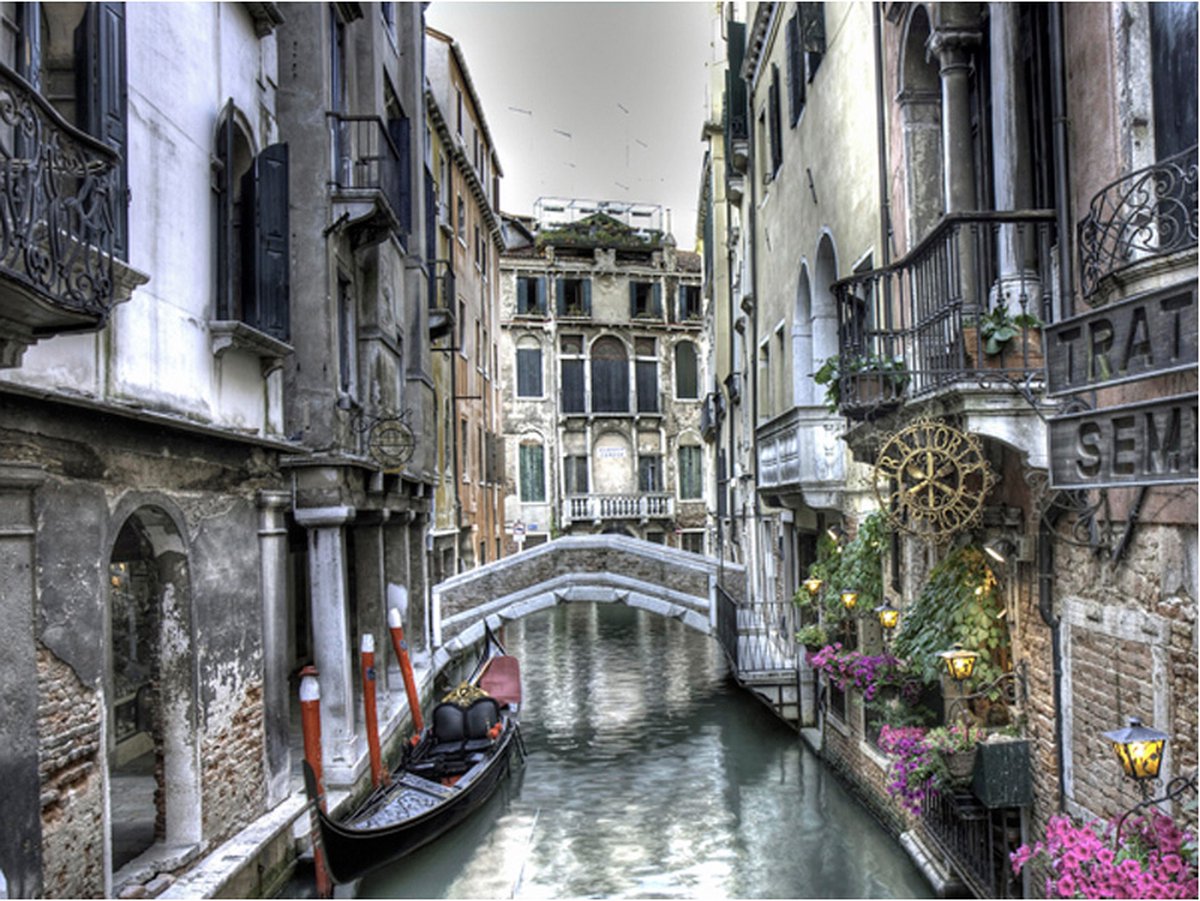 Fotobehang - Romantische Venetië.