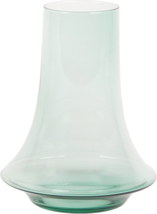 XLBoom Spinn Vaas Medium - Glas - Voor Binnen - Lichtgroen - 20 × 20 × 25 cm