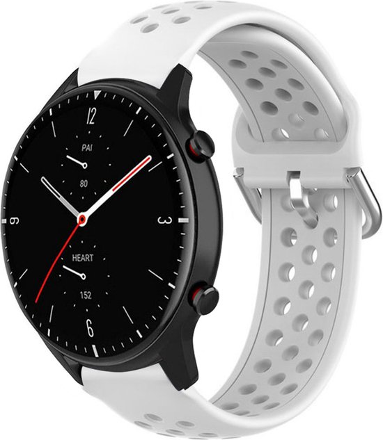 Diruite 2 Stuks Silicone Horlogeband Voor Amazfit Helio – Vervangende Band – Ademend & Waterdicht