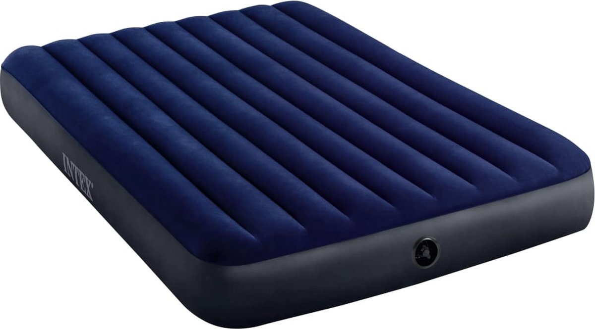 Matelas Gonflable Intex Dura-Beam 152x203cm Avec Pompe - Bleu (occasion)