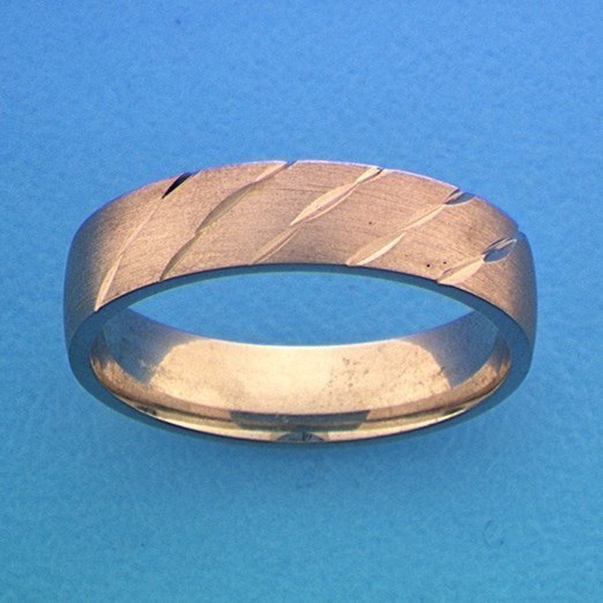 Zilver Gerhodineerde Ring A307 - 5 mm - zonder steen 1315128 21.00 mm (66)