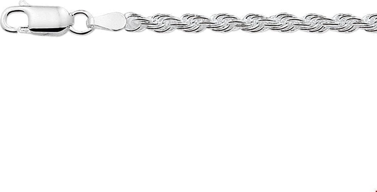 The Jewelry Collection Armband Koord 3,0 mm - Zilver