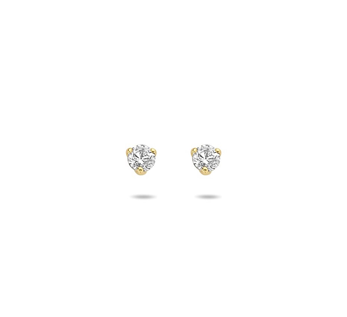 Geelgouden Oorknoppen zirkonia 4023629