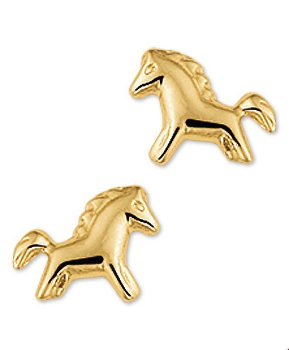 Trendjuwelier huiscollectie 4009283 Gouden paarden oorbellen