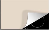 KitchenYeah inductie beschermer 85x52 cm - Beige - Effen - Kookplaataccessoires - Afdekplaat voor kookplaat - Anti slip mat - Keuken decoratie inductieplaat - Inductiebeschermer - Inductiemat - Beschermmat voor fornuis - Kook accessoires