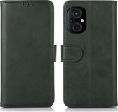 Mobigear Telefoonhoesje geschikt voor POCO M5 Hoesje | Mobigear Wallet Bookcase Portemonnee | Pasjeshouder voor 3 Pasjes | Telefoonhoesje voor Pinpas / OV Kaart / Rijbewijs - Groen