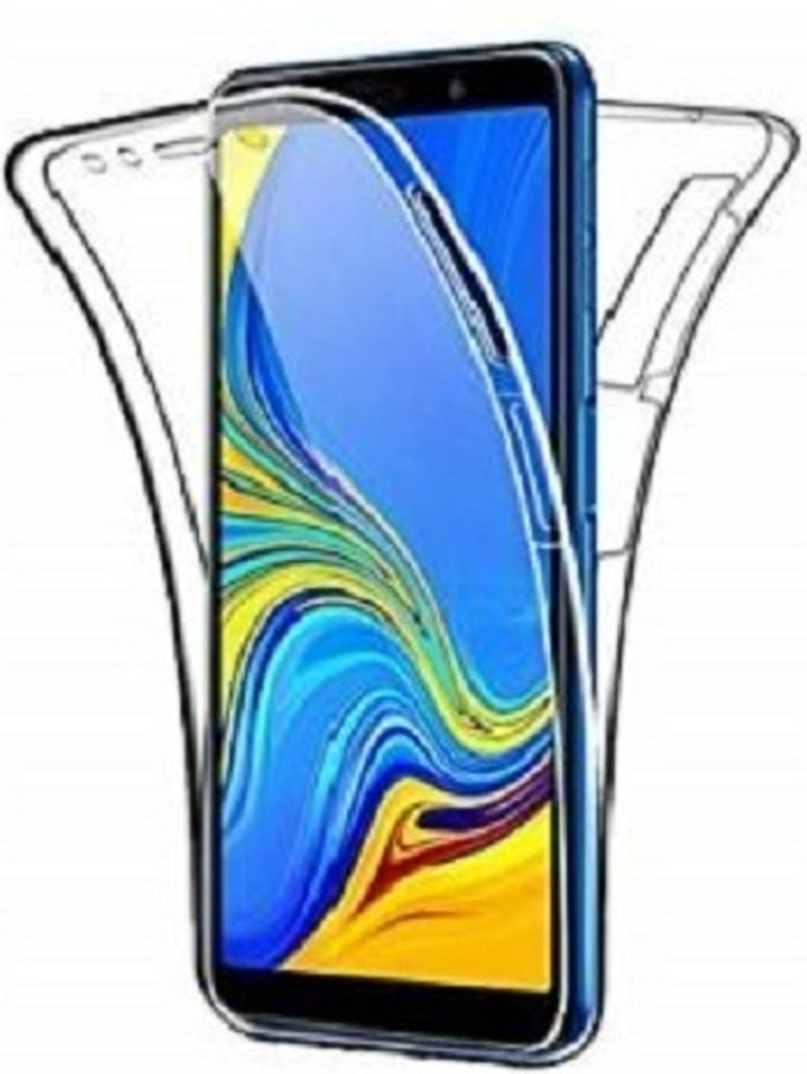 Samsung A7 2018 Hoesje Siliconen TPU Transparant Full Cover